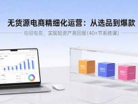 无货源电商精细化运营：从选品到爆款，实现轻资产高回报(40+节系统课)