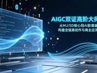 AIGC双证高阶大师班:从MJ/SD核心到AI影像编剧,构建全链路创作与商业应用体系