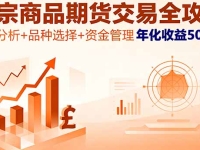 大宗商品期货交易全攻略，市场分析+品种选择+资金管理，年化收益500%+