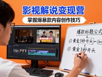 影视解说变现营：通过30+实战案例爆款内容创作技巧，掌握影视解说盈利密码