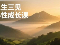 人生三见心性成长课,见天地众生自己,搞透人性安顿身心,活出清晰自我,内在富足无价