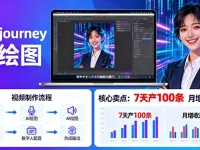 AI绘图照片开口说话视频制作：Midjourney+数字人，7天产100条月增收过万