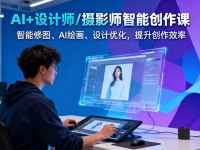 AI+设计师/摄影师智能创作课:智能修图、AI绘画、设计优化,提升创作效率