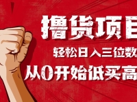 手把手教你撸货，从0开始低买高卖，小白轻松实现日入三位数