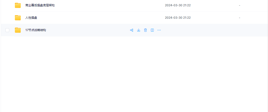 商业幕后操盘底层架构＋17节点战略架构＋人性操盘（详细视频课程）