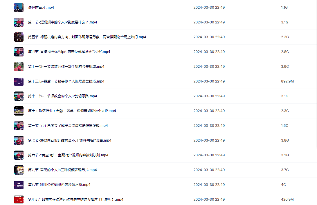 抖音短视频个人ip内容策划实操课，真正做到普通人也能实行落地