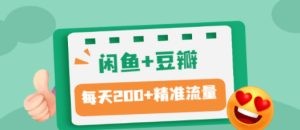 闲鱼+豆瓣：精准引流全系列课程，每天引流200+精准粉