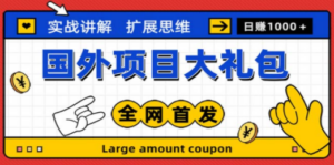 最新国外项目大礼包 十几种国外撸美金项目 小白们闭眼冲就行【教程＋网址】 ...