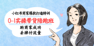 小红书商家爆款打造特训（14期）0-1实操带货陪跑班，助商家成功丢掉付流量 ...