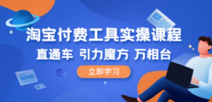 淘宝付费工具·实操课程，直通车-引力魔方-万相台（41节视频课）