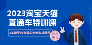 2023淘宝·天猫直通车评特训课，0基础学起直通车运营实战课程（8节课时）