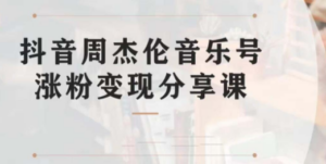 副业拆解：抖音杰伦音乐号涨粉变现项目 视频版一条龙实操玩法（教程+素材） ...
