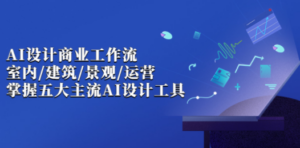 AI设计商业·工作流，室内·建筑·景观·运营，掌握五大主流AI设计工具