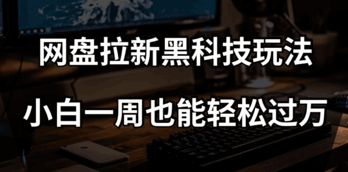 网盘拉新黑科技玩法，小白一周也能轻松过万【全套视频教程+黑科技】【揭秘】 ...