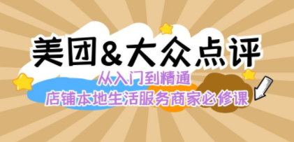 美团+大众点评 从入门到精通：店铺本地生活 流量提升 店铺运营 推广秘术