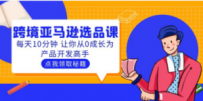 聪明人都在学的跨境亚马逊选品课：每天10分钟 让你从0成长为产品开发高手