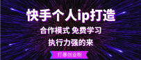快手个人ip打造：执行力强的来 打暴创业粉