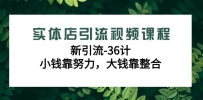 实体店新引流36计课程，小钱靠努力，大钱靠整合（48节-无水印视频）