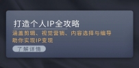 打造个人IP全攻略：涵盖剪辑、视觉营销、内容选择与编导，助你实现IP变现