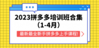 2023拼多多培训班合集（1-4月），最新最全新手拼多多上手课程!