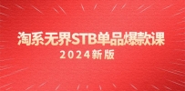 （2024）淘系教程 无界STB单品爆款课，付费带动免费的核心逻辑，万相台无界关…