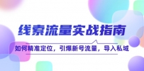 线 索 流 量-实战指南：如何精准定位，引爆新号流量，导入私域