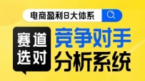 电商盈利8大体系·赛道选对，​竞争对手分析系统线上课程