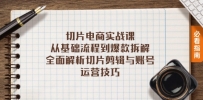 切片电商实战课：从基础流程到爆款拆解，全面解析切片剪辑与账号运营技巧