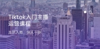 Tiktok入门主播运营课程，及早入局，快人一步（11节）