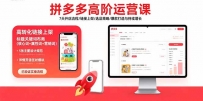 拼多多高阶运营课：7天开店流程/链接上架/选品策略/爆款打造与持续增长