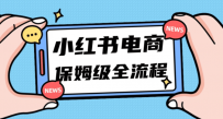 小白新手也能玩转小红书电商，弯道超车，11月最新玩法实现快速出单月入5W！