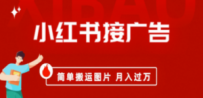 小红书接广告月入过万，简单搬运图片，新手小白快速上手