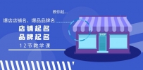 学会起“爆店店铺名、爆品品牌名”，店铺起名，品牌起名（12节教学课）