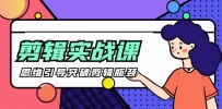 [八条 自制]-剪辑实操课 思维引导突破剪辑瓶颈（29节视频课）