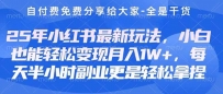 创业+副业必看 最新小红书护肤美妆养生课程，稳定变现月入3000-5000+