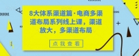 八大体系渠道篇·电商多渠道布局系列线上课，渠道放大，多渠道布局