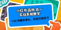 小红书 品效 合一实战系统教学：小红书爆发增长，实现月销百万 (59节)