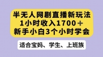抖音半无人播网剧揭秘：利用OBS推流软件实现热门网剧播放，轻松完成抖音星图任务