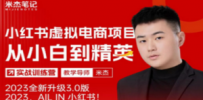 风口再至 – 米杰小红书虚拟电商项目3.0全网首发 单号月收益过万 可批量