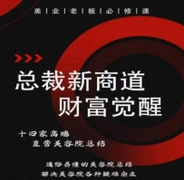 总裁新商道(美业老板必修课)，通俗易懂的美容院总结，解决美容院各种疑难杂症