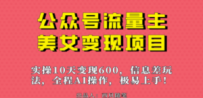 公众号流量主美女变现项目，实操10天变现600+，一个小副业利用AI无脑搬