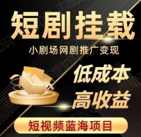 2023年短视频蓝海项目：抖音快手短剧推广攻略，低成本高收益实战教程