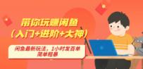 带你玩赚闲鱼（入门+进阶+大神），闲鱼最新玩法，1小时发百单，简单粗暴