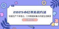 2025小红书实战方法，快速日产千条笔记，三月数据采集与内容生态解读