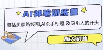 AI销售训练营，包括买家路线图, AI杀手标题,及吸引人的开头，助力销售