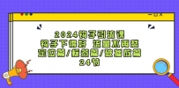 2024钩子·引流课：钩子下得好 流量不再愁，定位篇/标签篇/破播放篇/24节