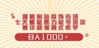 揭秘闲鱼首饰市场，七天螺旋暴力起号玩法，最详细保姆式教学，日入1000+