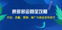 2024拼多多运营全攻略：开店、流量、营销、推广与商品发布技巧（无水印）