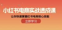 小红书电商实战速成课，让你快速掌握红书电商核心技能（28课）