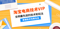 淘宝电商技术VIP，全网最先进的技术和玩法，靠谱技术包教包会